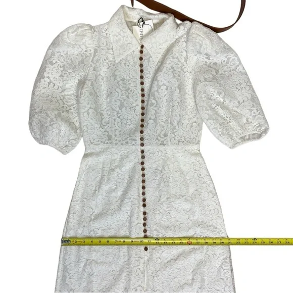 Divine Heritage lace dress with brown leather buttons and brown belt - threedaughtersproperties.com Divine Heritage lace dress with brown leather buttons and brown belt - threedaughtersproperties.com